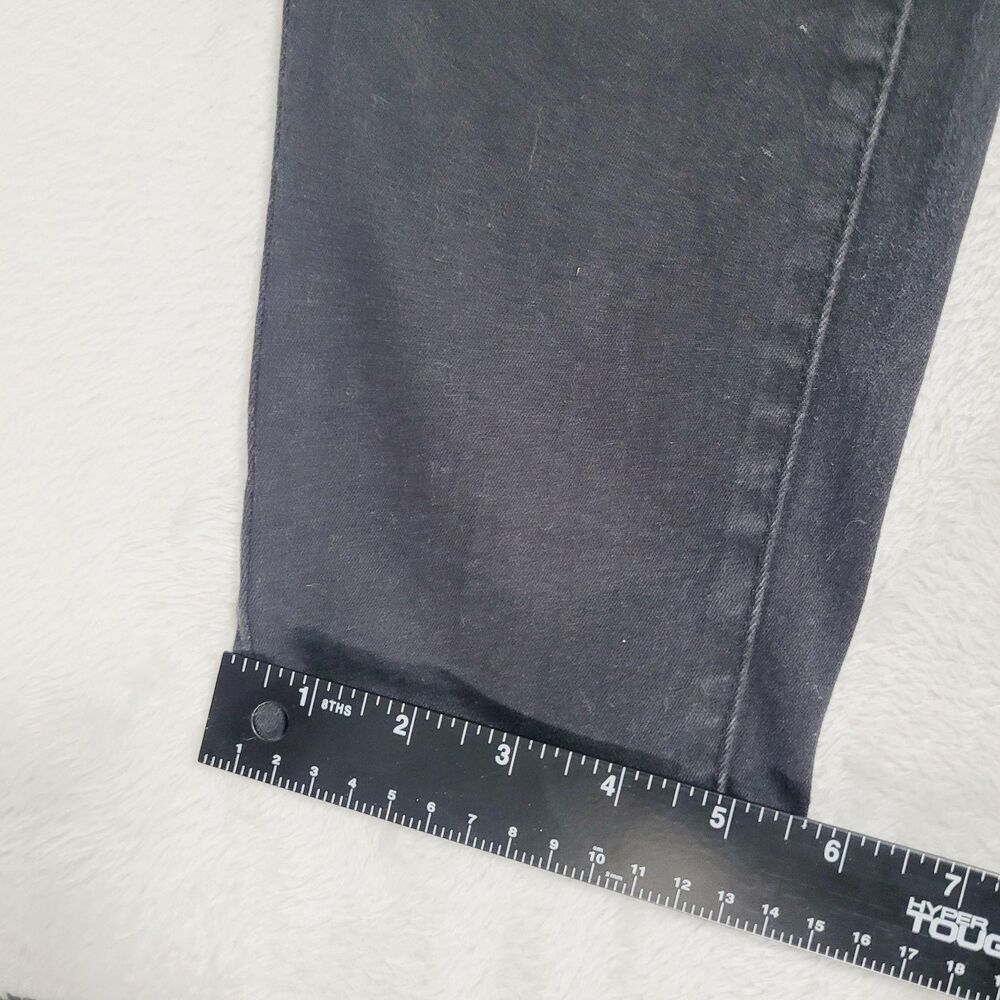 Levi's 711 Skinny Jeans Womens 16W Black Dark Wash Mid Rise Stretch Denim - Picture 11 of 16